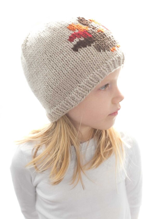 Baby- & Kleinkindmütze „Thanksgiving Truthahn“ – Gestrickt, Warm, Aus Weichem Wollmix, Für Jungen & Mädchen