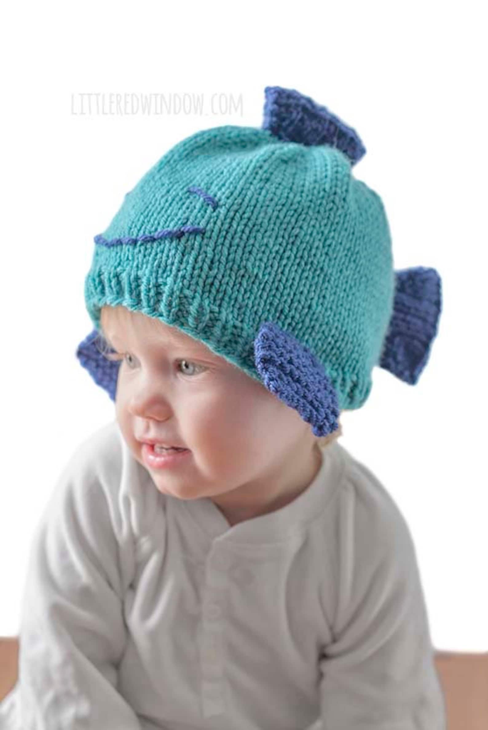 Fish Hat KNITTING PATTERN / Fish Hat Pattern / Baby Fish Hat / Etsy