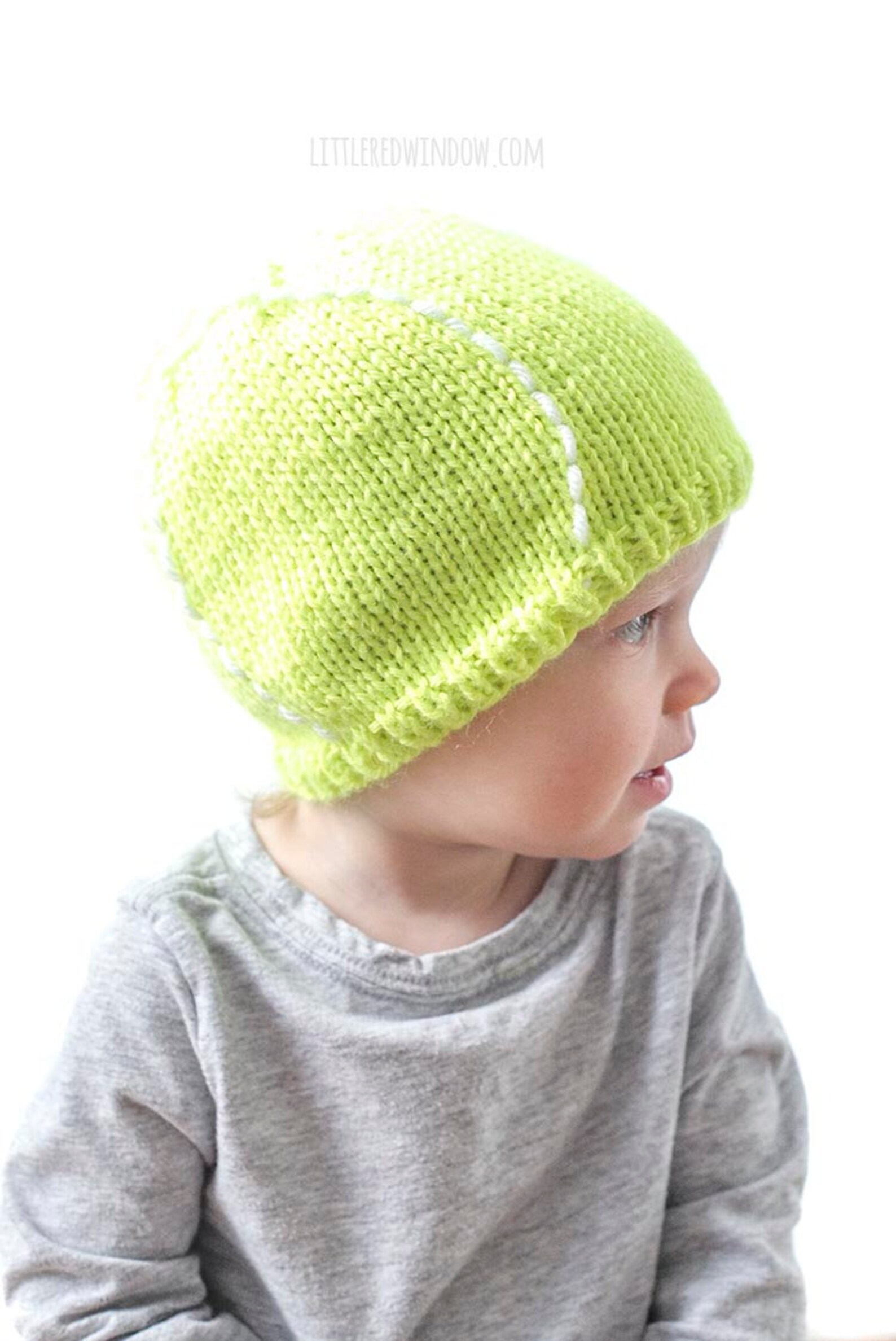 Tennis Ball Hat KNITTING PATTERN / Sports Hat Knitting Pattern Etsy
