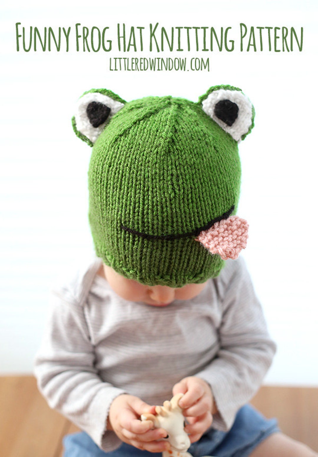Baby Frog Hat KNITTING PATTERN / Frog Hat Pattern / Knit Frog Etsy