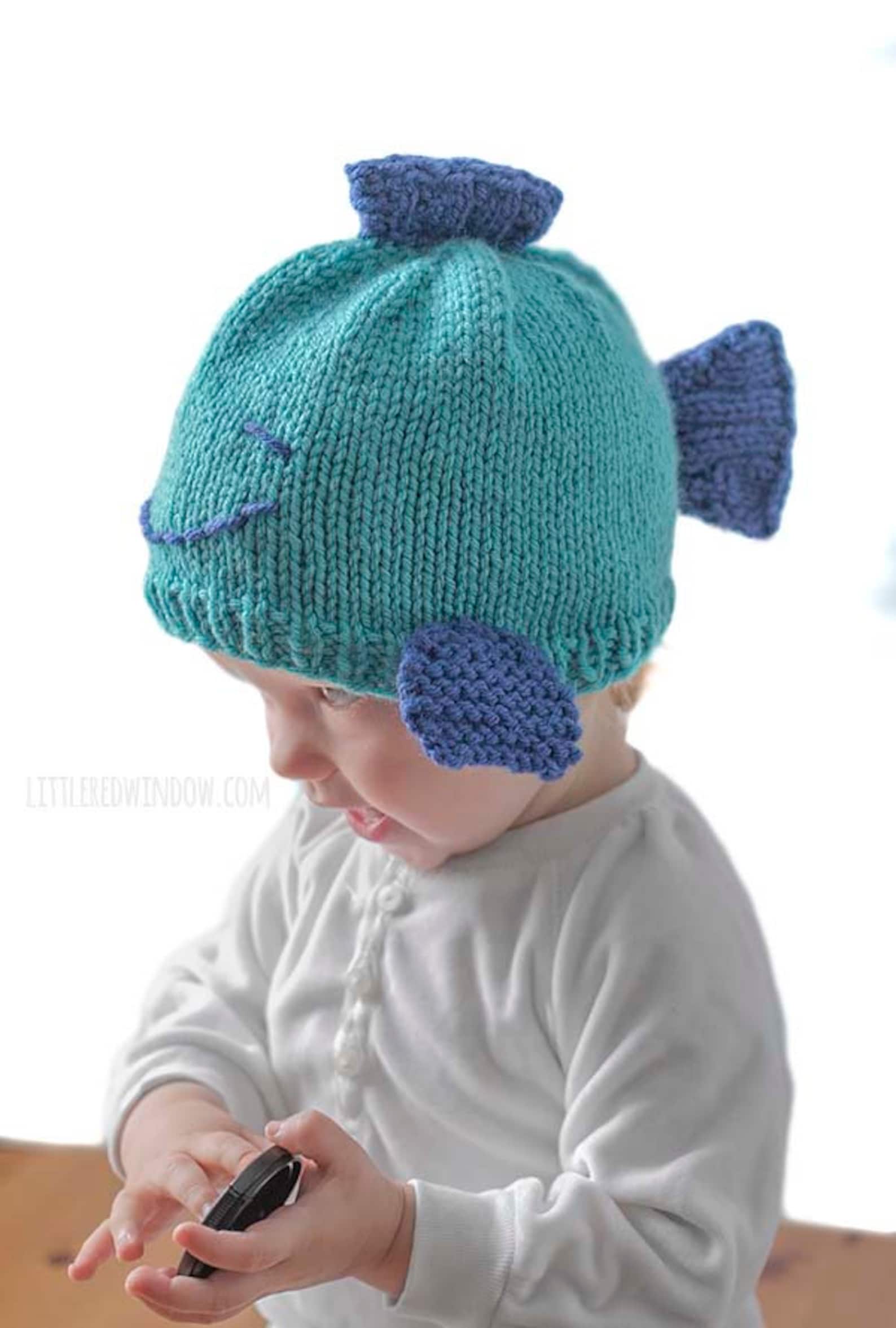 Fish Hat KNITTING PATTERN / Fish Hat Pattern / Baby Fish Hat / Etsy