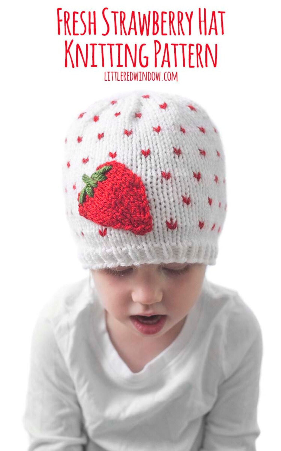 Fresh Strawberry Hat KNITTING PATTERN / Strawberry Pattern / Baby