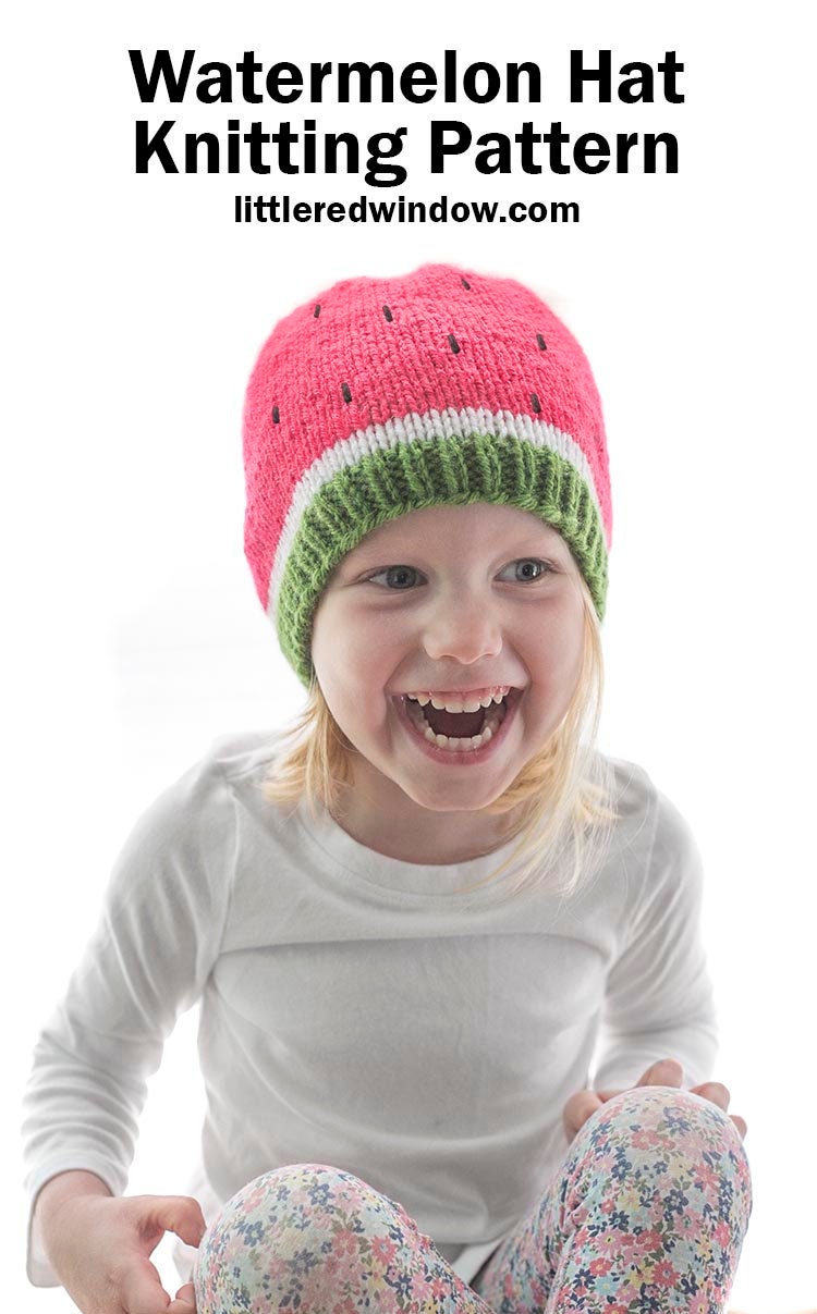 Watermelon Baby Hat KNITTING PATTERN / Watermelon Pattern / Etsy
