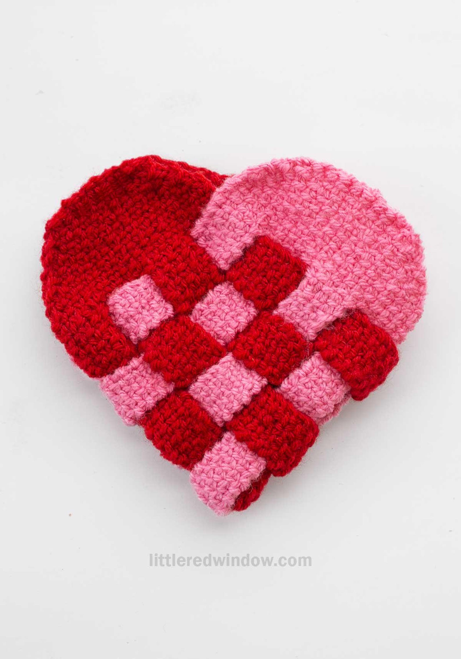Knit Woven Heart KNITTING PATTERN / Knit Heart Shape Pattern ...