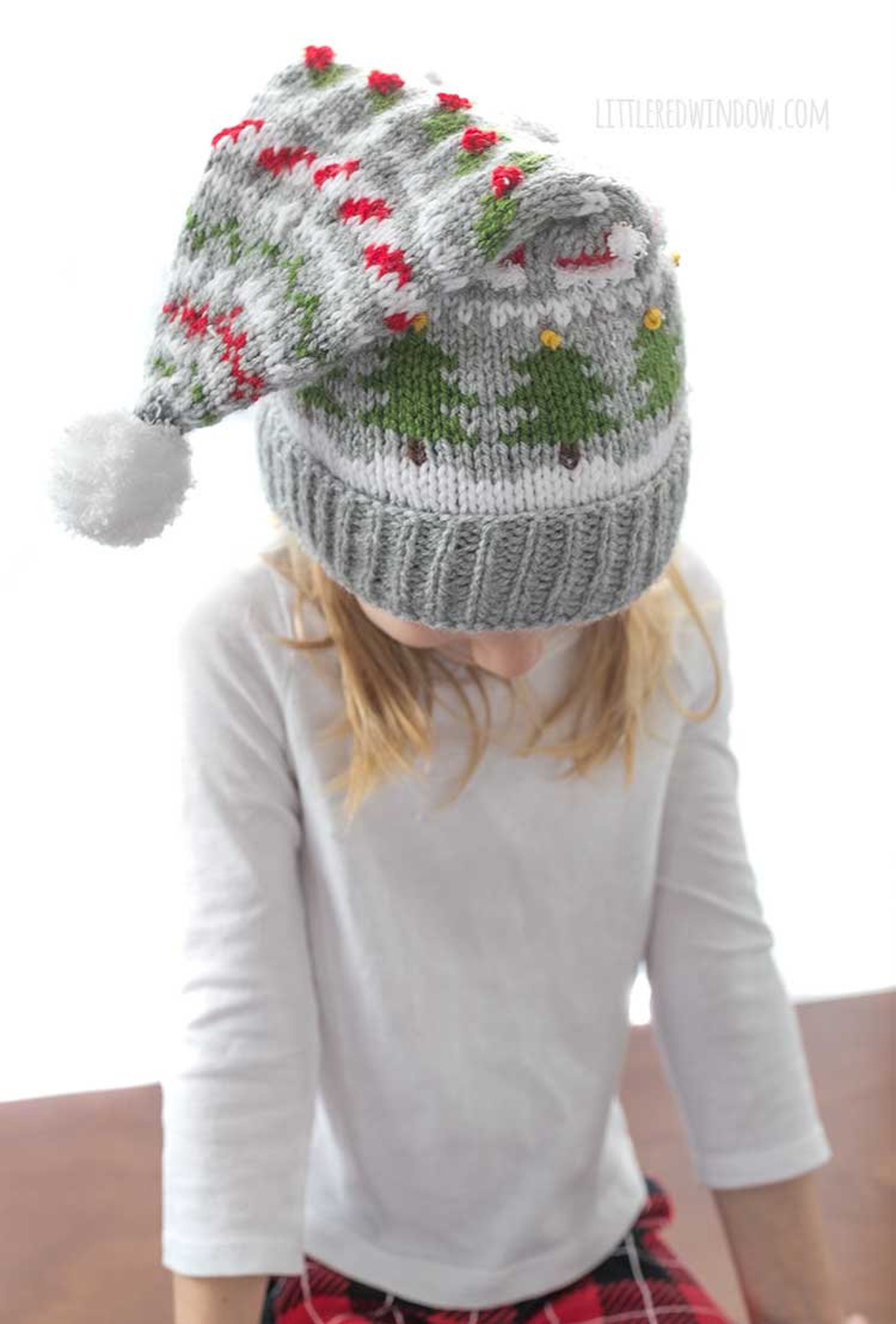 Christmas Stocking Cap KNITTING PATTERN / Christmas Fair Isle Etsy