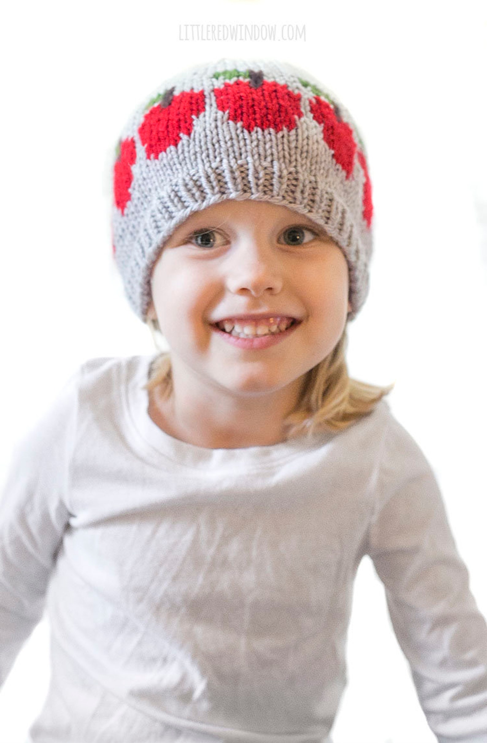 Red Apple Hat KNITTING PATTERN / Baby Apple Hat Pattern / Fall Etsy