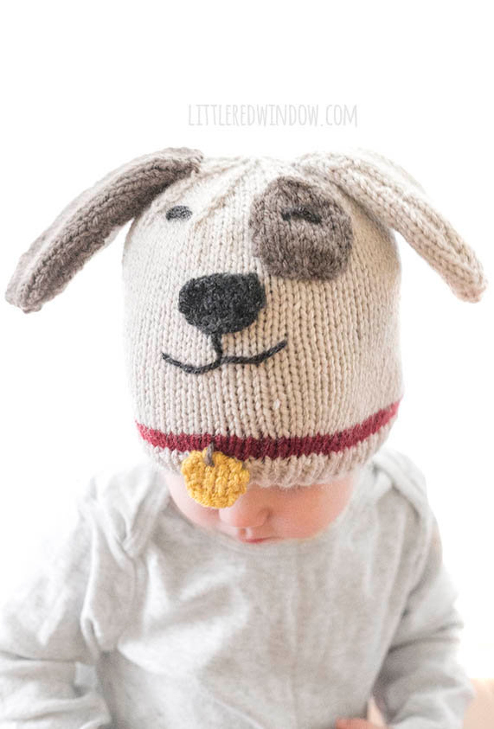 Puppy Dog Hat KNITTING PATTERN / Easy Dog Hat Knitting Pattern Etsy
