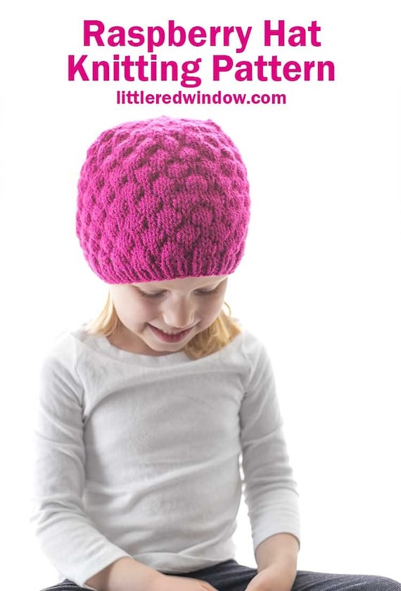 Raspberry Hat KNITTING PATTERN / Raspberry Baby Hat Pattern / Etsy