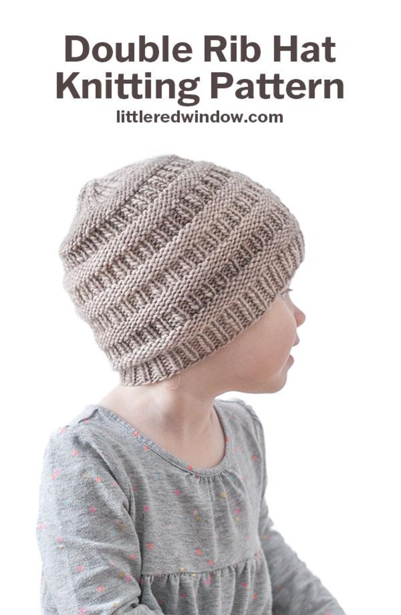 Double Rib Hat KNITTING PATTERN PDF / Downloadable Hat Pattern - Etsy