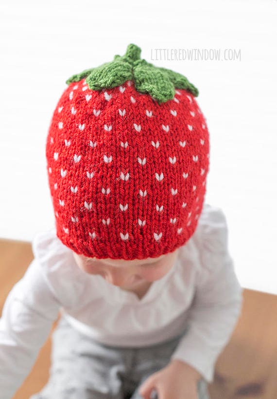knitted strawberry pattern free