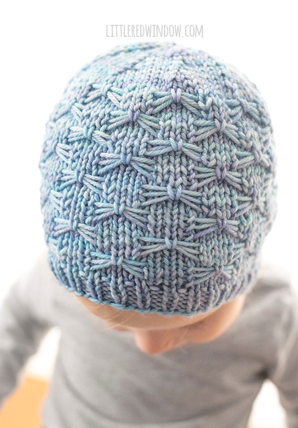 Butterfly Stitch Hat KNITTING PATTERN /butterfly Pattern / Baby
