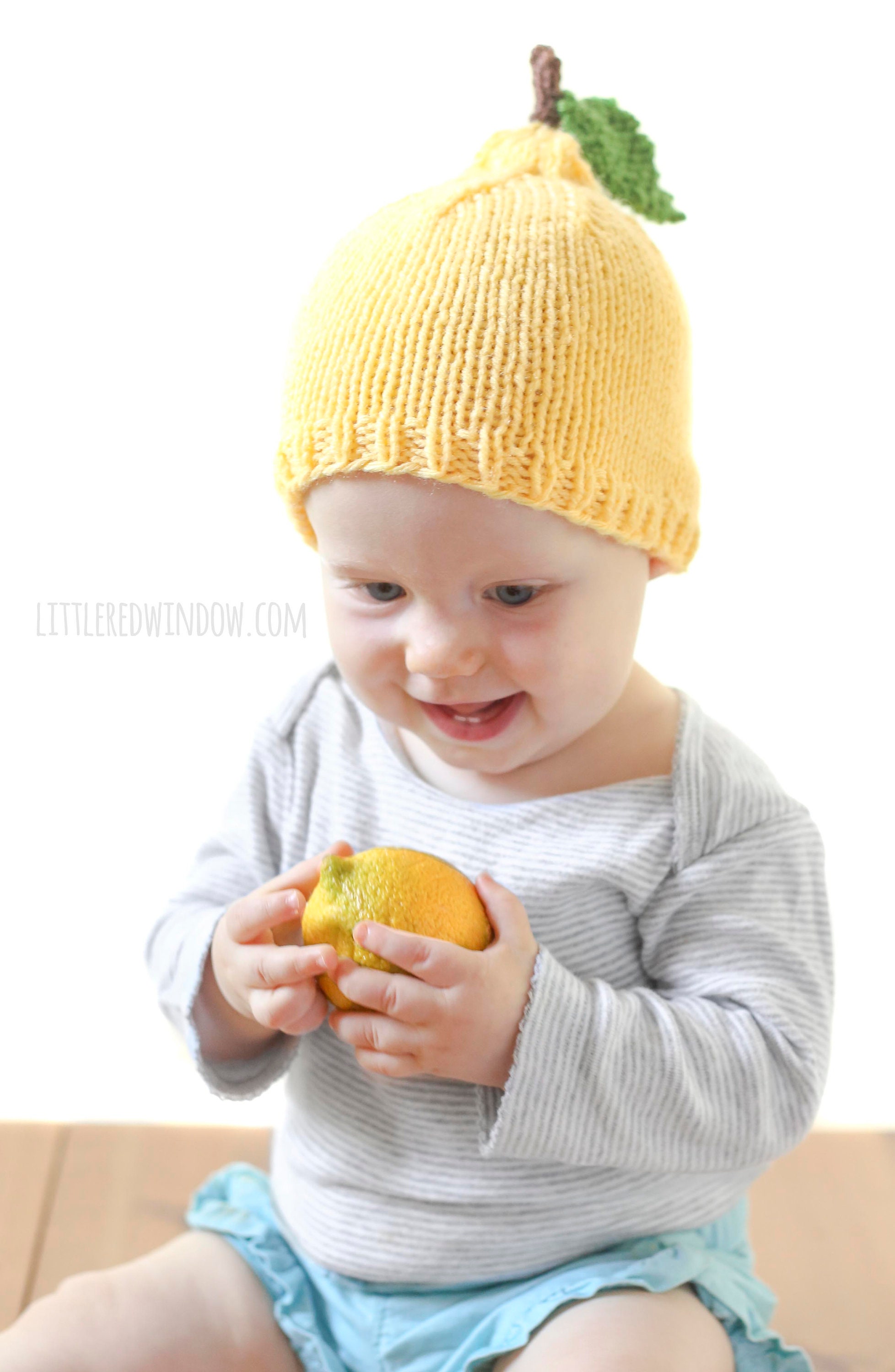 Lemon Baby Hat KNITTING PATTERN / Knit Lemon Hat Pattern / Etsy Canada