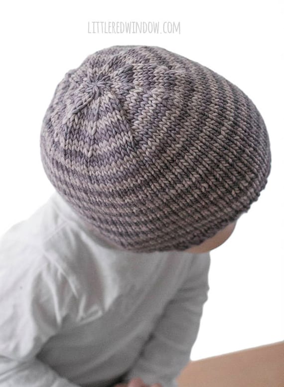 Easy Striped Baby Hat Knitting Pattern Striped Hat Pattern Easy Beanie Pattern Beginner Knitting Hat Knitting Pattern Easy Baby Hat