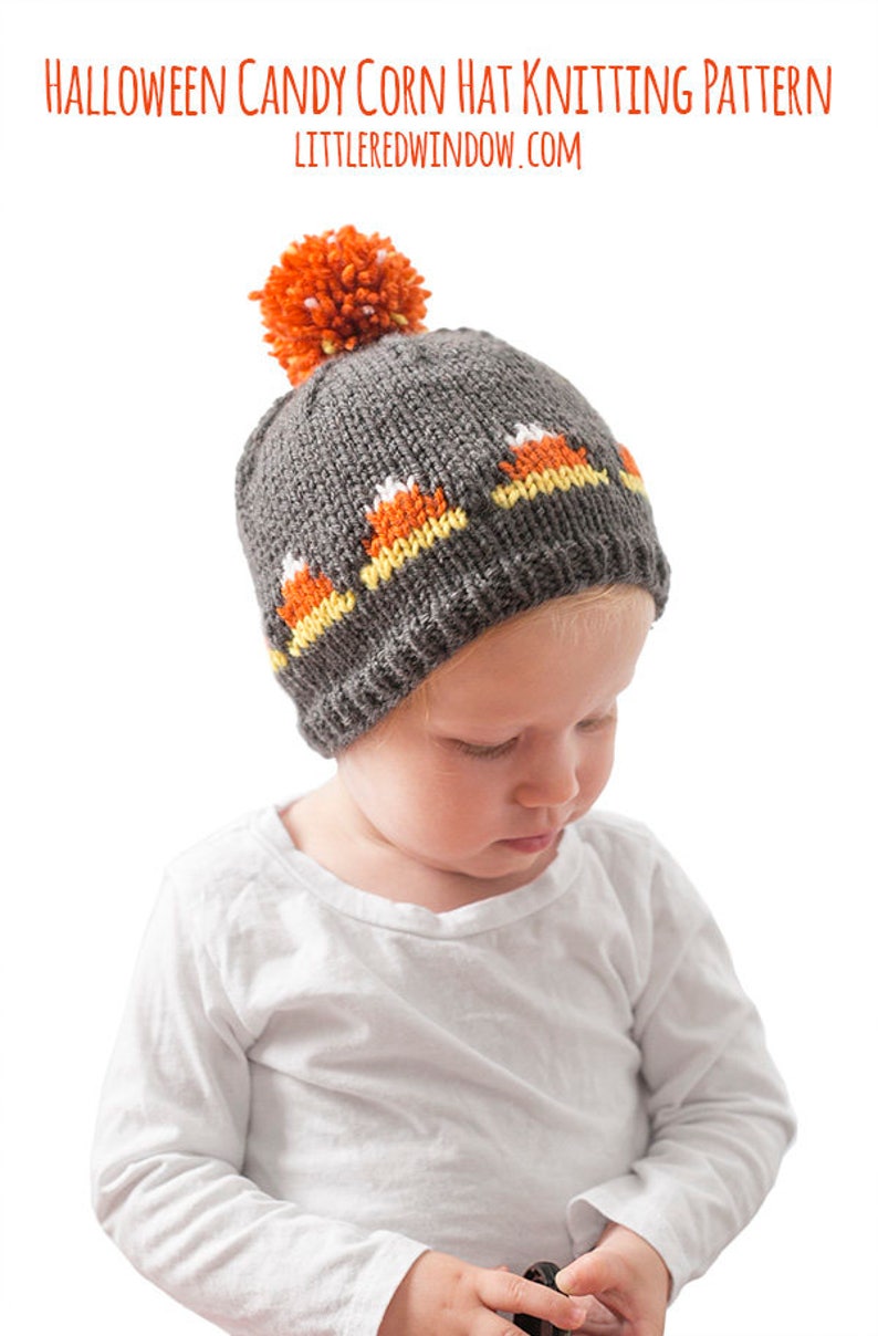 Baby Candy Corn Hat KNITTING PATTERN / Candy Corn Outfit / 1st afbeelding 1