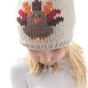 Thanksgiving Turkey Hat KNITTING PATTERN / Duplicate Stitch Knitting Pattern / Turkey Pattern / Thanksgiving Knitting Pattern image 2