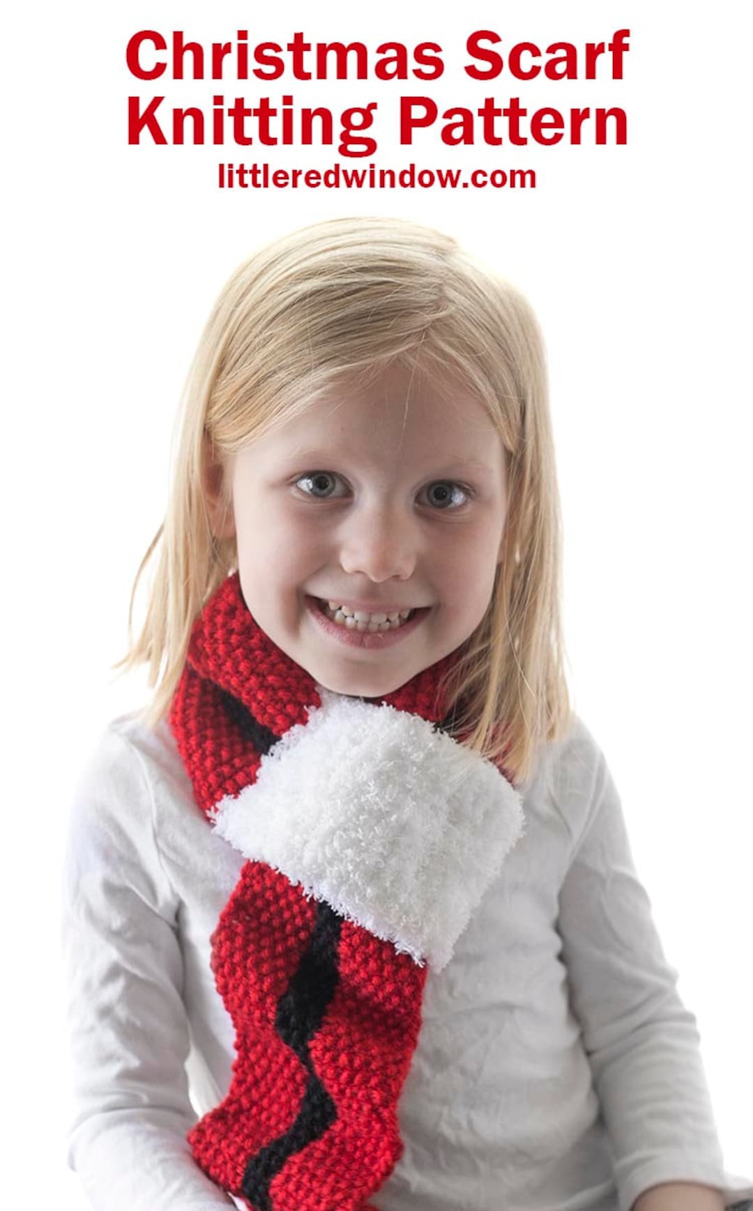 Sciarpa Natalizia Elchhorn – Lavorata A Maglia Con Motivo Renne E Fiocchi Di Neve | Reversibile Rosso/Borgogna | Tessuto Morbido Tipo Cashmere | Taglia Unica