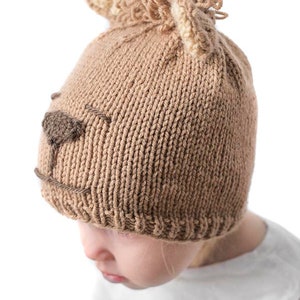Alpaca Hat KNITTING PATTERN / Alpaca Pattern / Baby Llama Hat / Llama Pattern / Alpaca Baby Hat / Newborn Photo Prop / Knit Alpaca Hat image 3