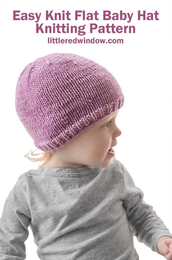 Flat knit hot sale hat pattern