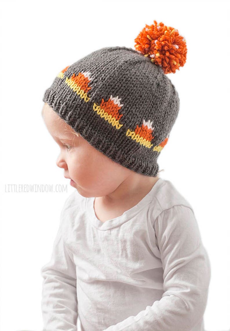 Baby Candy Corn Hat KNITTING PATTERN / Candy Corn Outfit / 1st afbeelding 2