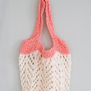 Rambling Market Bag KNITTING PATTERN / Cotton Market Bag Pattern / Produce Bag Knitting Pattern image 1