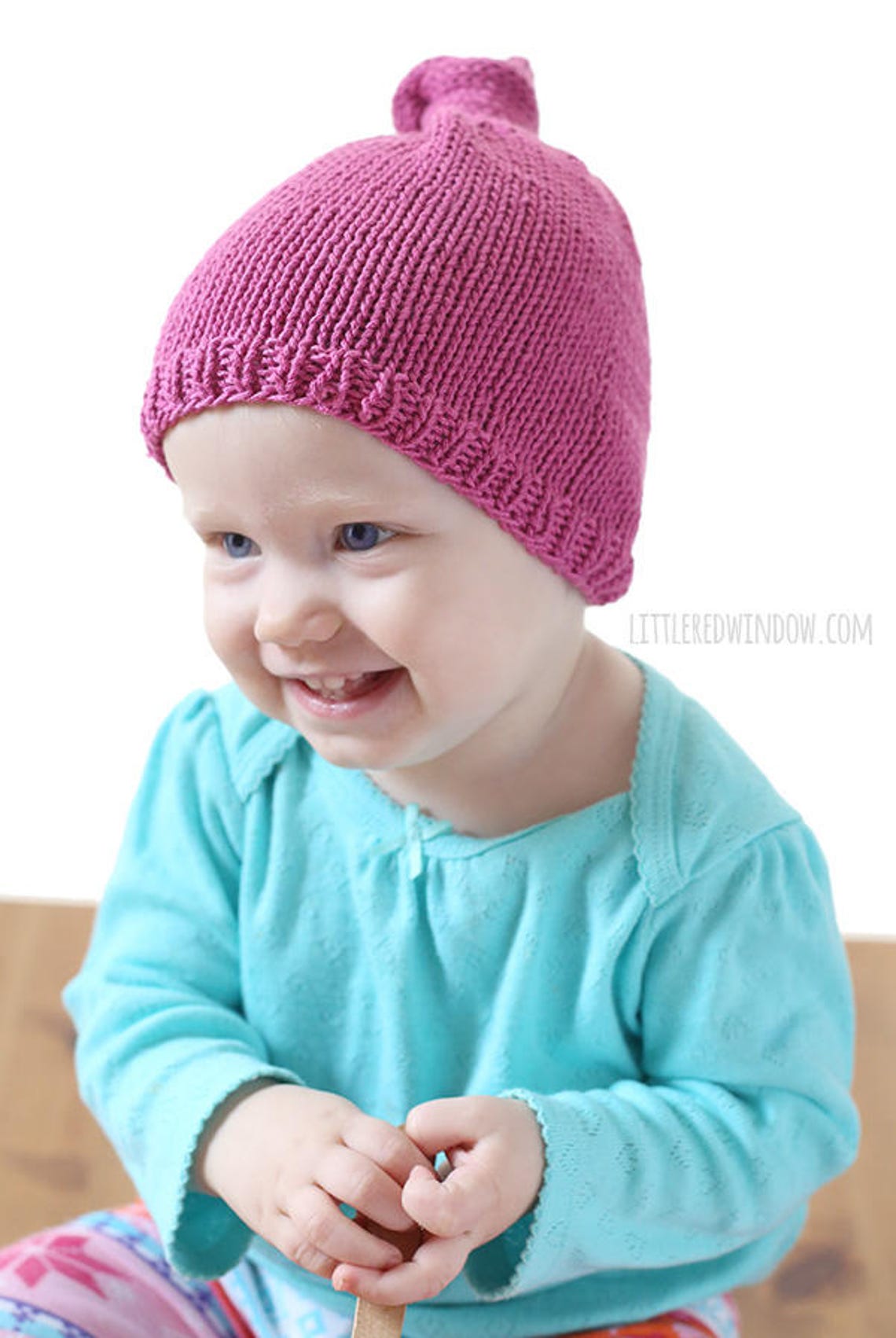 Top Knot Hat KNITTING PATTERN / Top Knot Hat Pattern / Baby Etsy