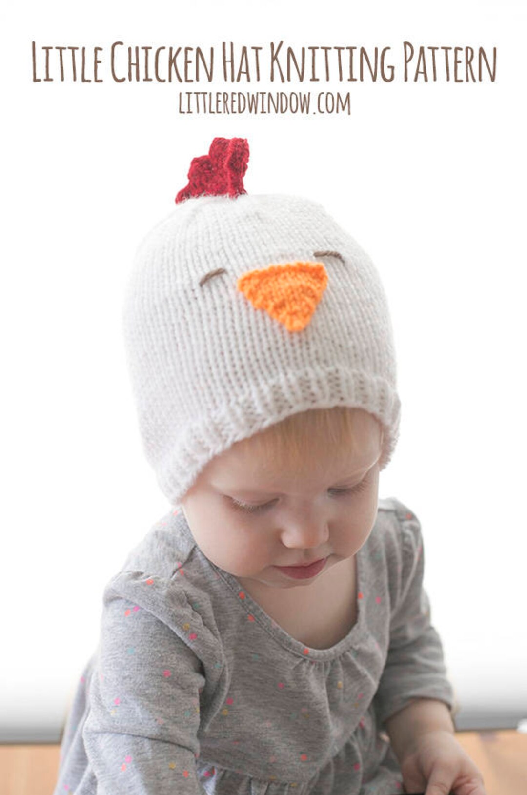Baby Chicken Hat KNITTING PATTERN / Knitted Chicken / Chicken Pattern