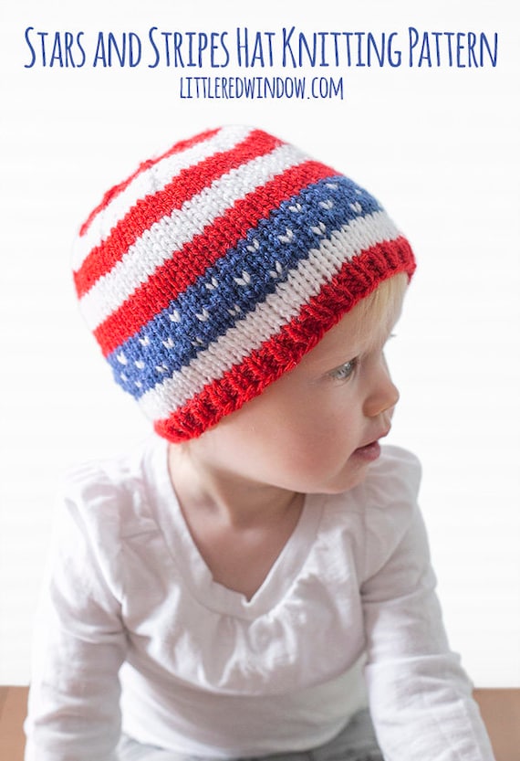 4th of july baby hats