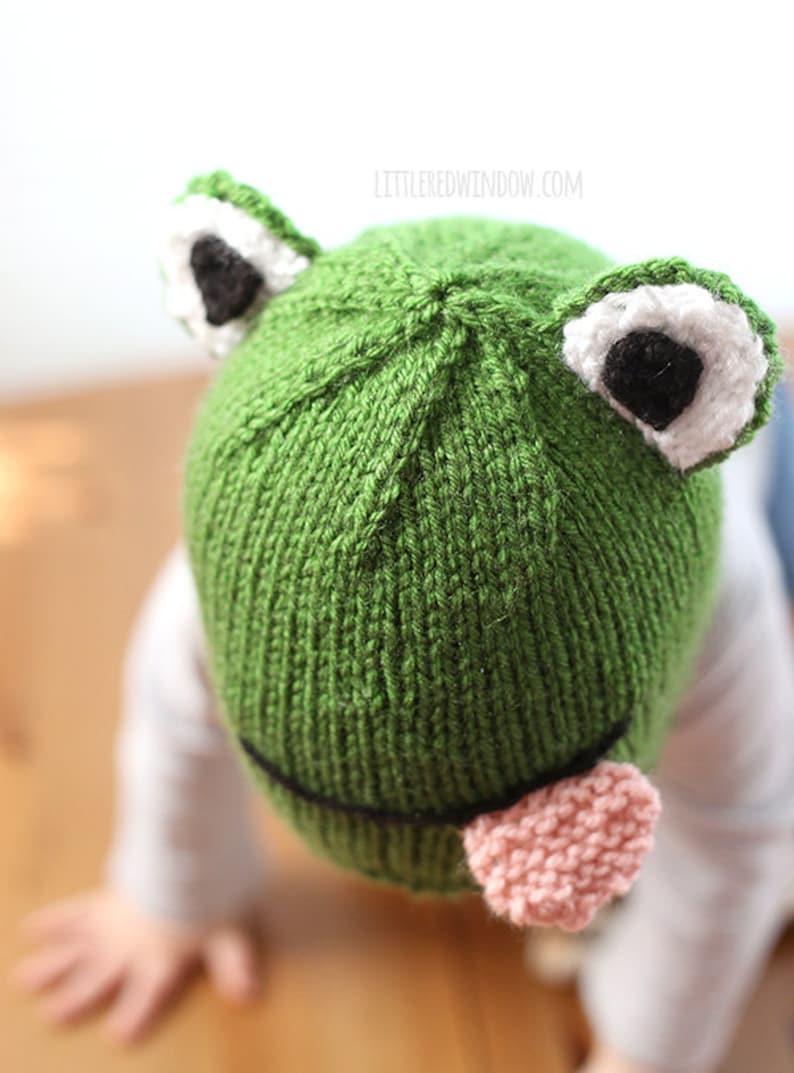 Baby Frog Hat KNITTING PATTERN / Frog Hat Pattern / Knit Frog Etsy