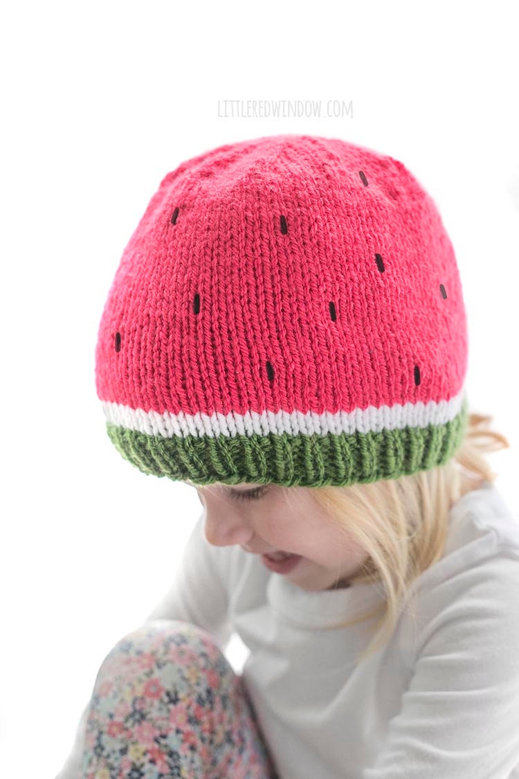 Watermelon Baby Hat KNITTING PATTERN / Watermelon Pattern / Etsy