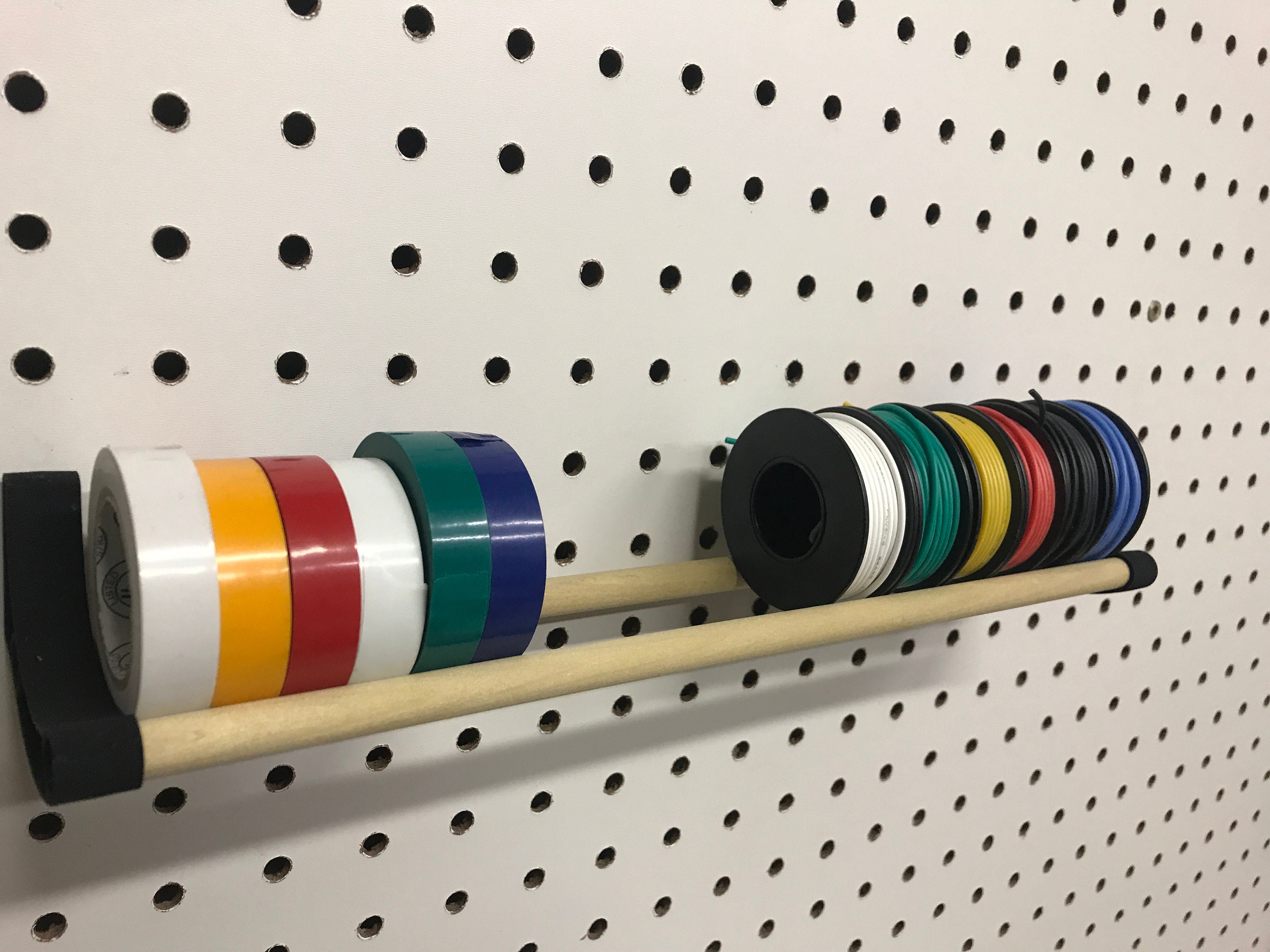 Pegboard tape and roll organizer hooks Etsy