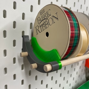 Pegboard Tape and Ribbon Organizer End Cap Brackets (Set of 2)