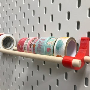 SMALL IKEA SKADIS ribbon, tape organizer for craft room, may color options