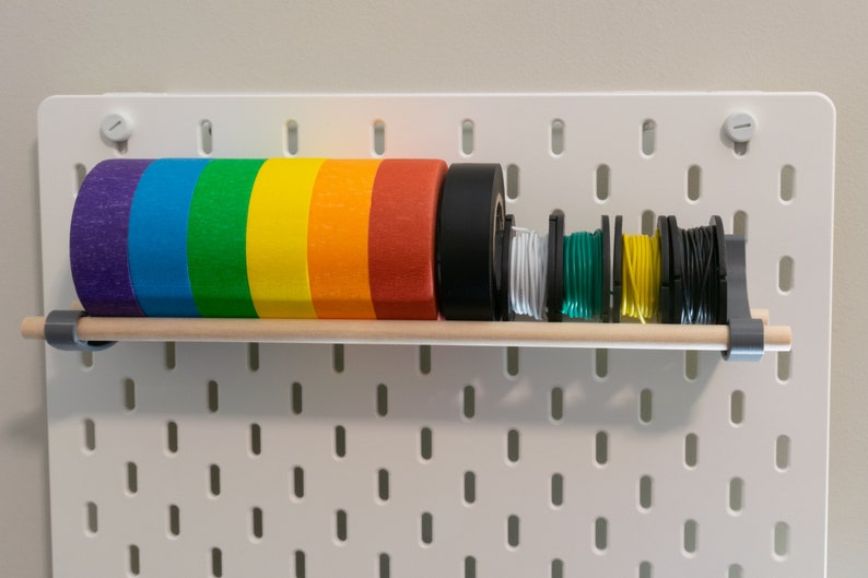 IKEA SKADIS Pegboard Organizer for Rolls Tapes and Ribbons Etsy