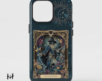 Tarot Phone Case - The Magician Astrology Tarot Carding Phone Cover for iPhone 15 14 13 12 11 Samsung Galaxy S23 S22 S21 S20 Google Pixel