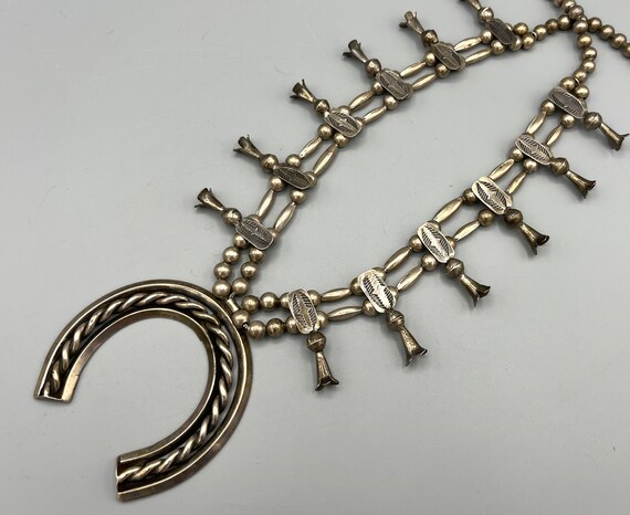 Old Pawn Navajo Sterling Silver Waterbird Dangle E