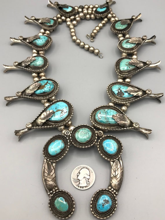 Phenomenal Vintage Native American Navajo 5 Strand Royston Turquoise Necklace Phenomenal Vintage Native American Navajo 5 Strand Royston Turquoise Necklace