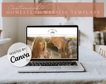 Aesthetic Farm Website Template Canva Website Template Homestead Aesthetic Farm Website Template Canva Website Template Homestead