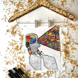 Deaf Art Print - Deaf Artist&#39;s Strength