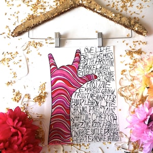 Deaf Art Print - Precious Love