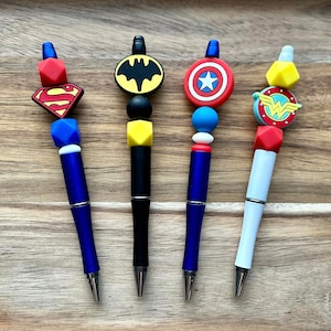 Custom Silicone Beaded Pen / Journaling Gift Idea / Teacher Appreciation / Fun Pens