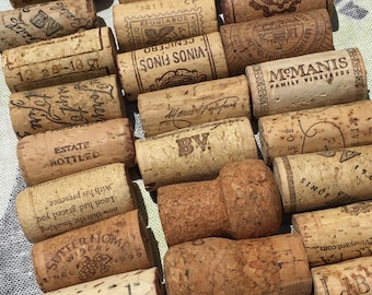 Used Wine Cork Lot: Natural, Recycled, Crafting & Wedding Decor