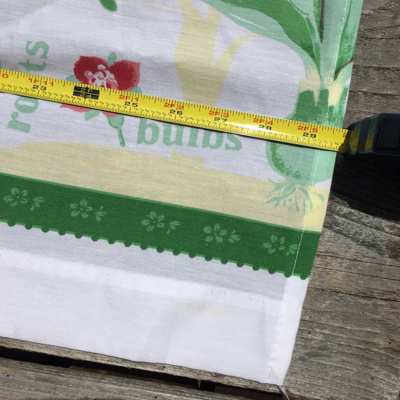 Vtg Küchenvorhang Paar Blumen blumen grün rosa gelb 24 h x 30 | Etsy