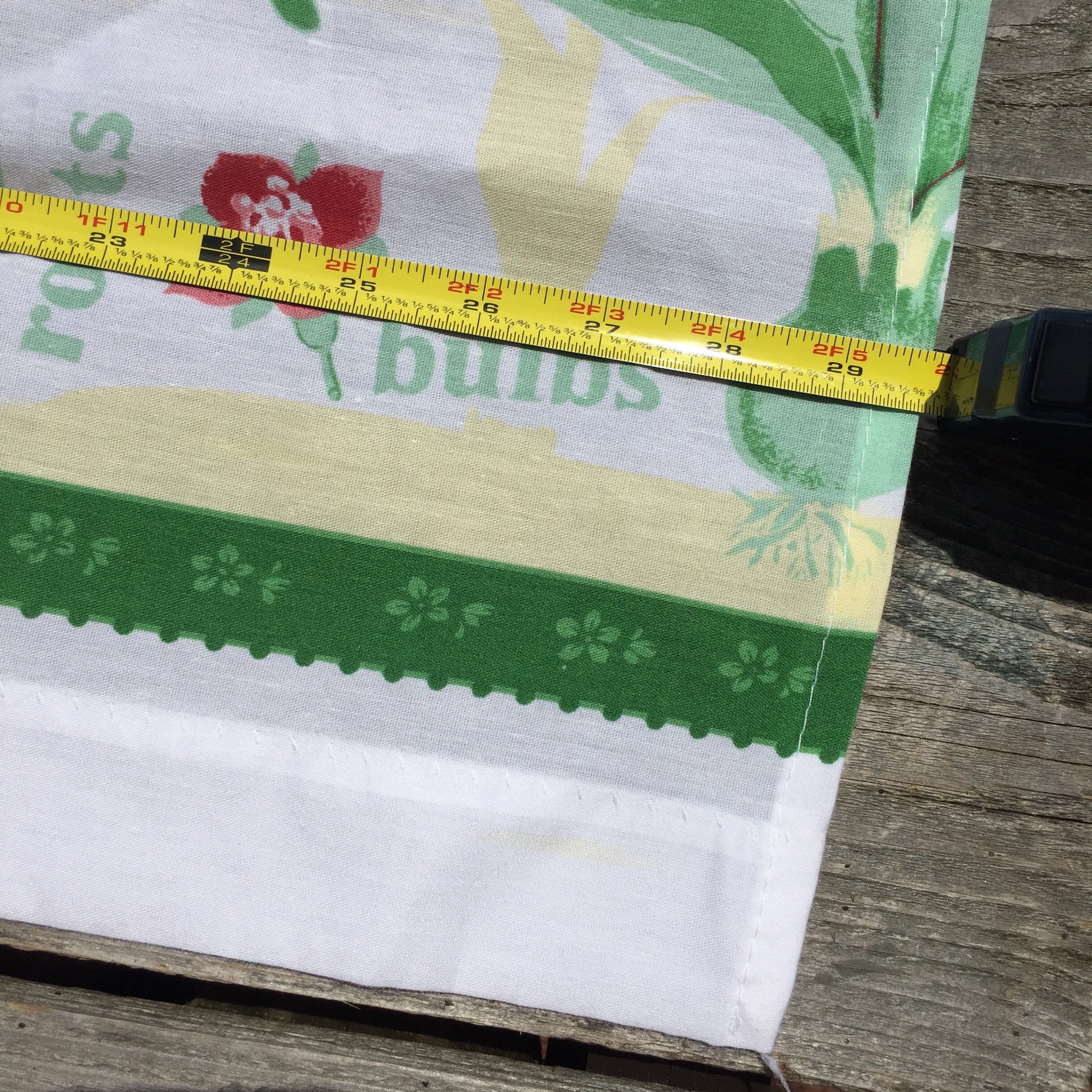 Vtg Küchenvorhang Paar Blumen blumen grün rosa gelb 24 h x 30 | Etsy