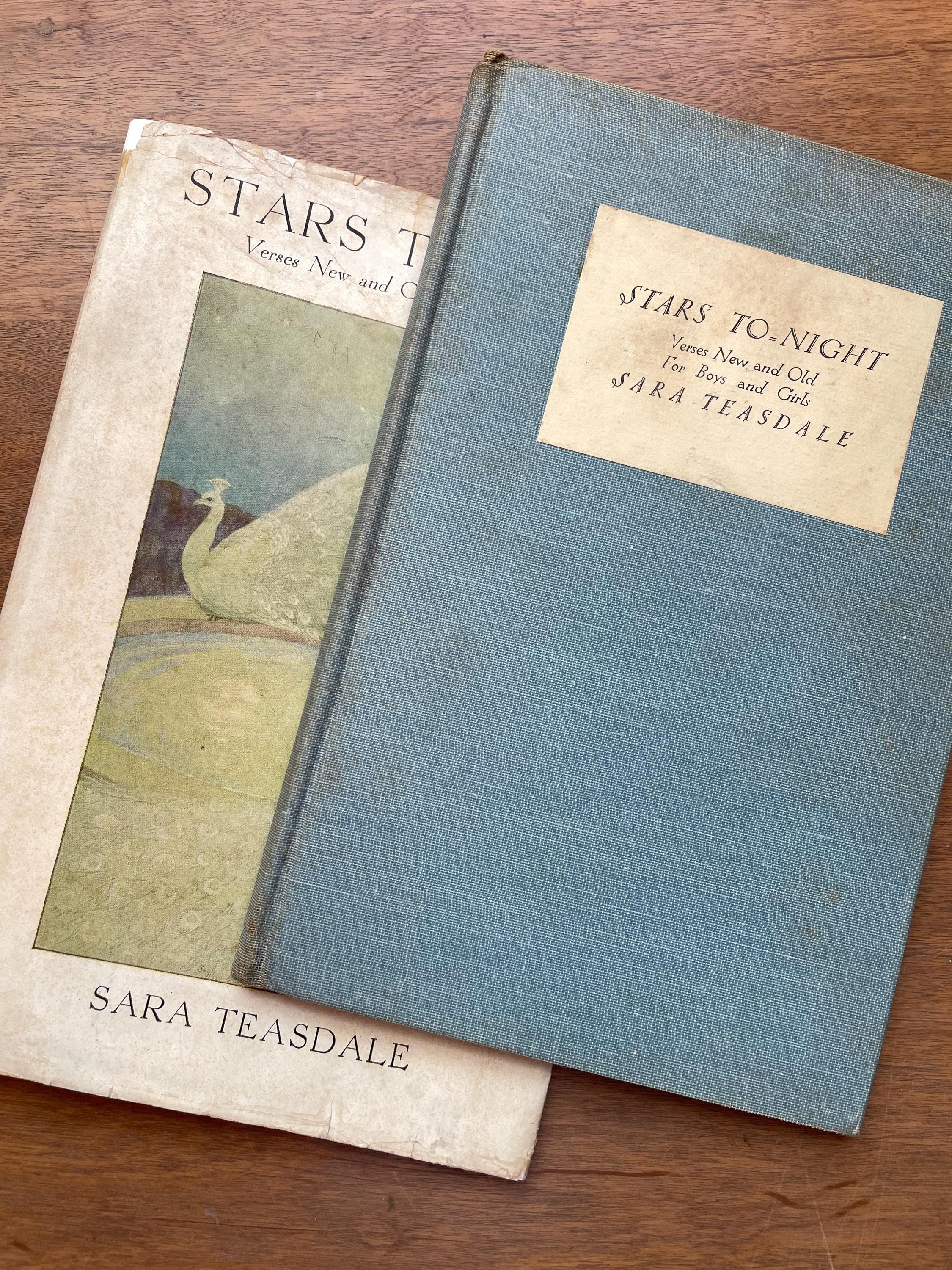 Vintage "Stars To-night" Poetry Book, Sara Teasdale, 1958 Edition