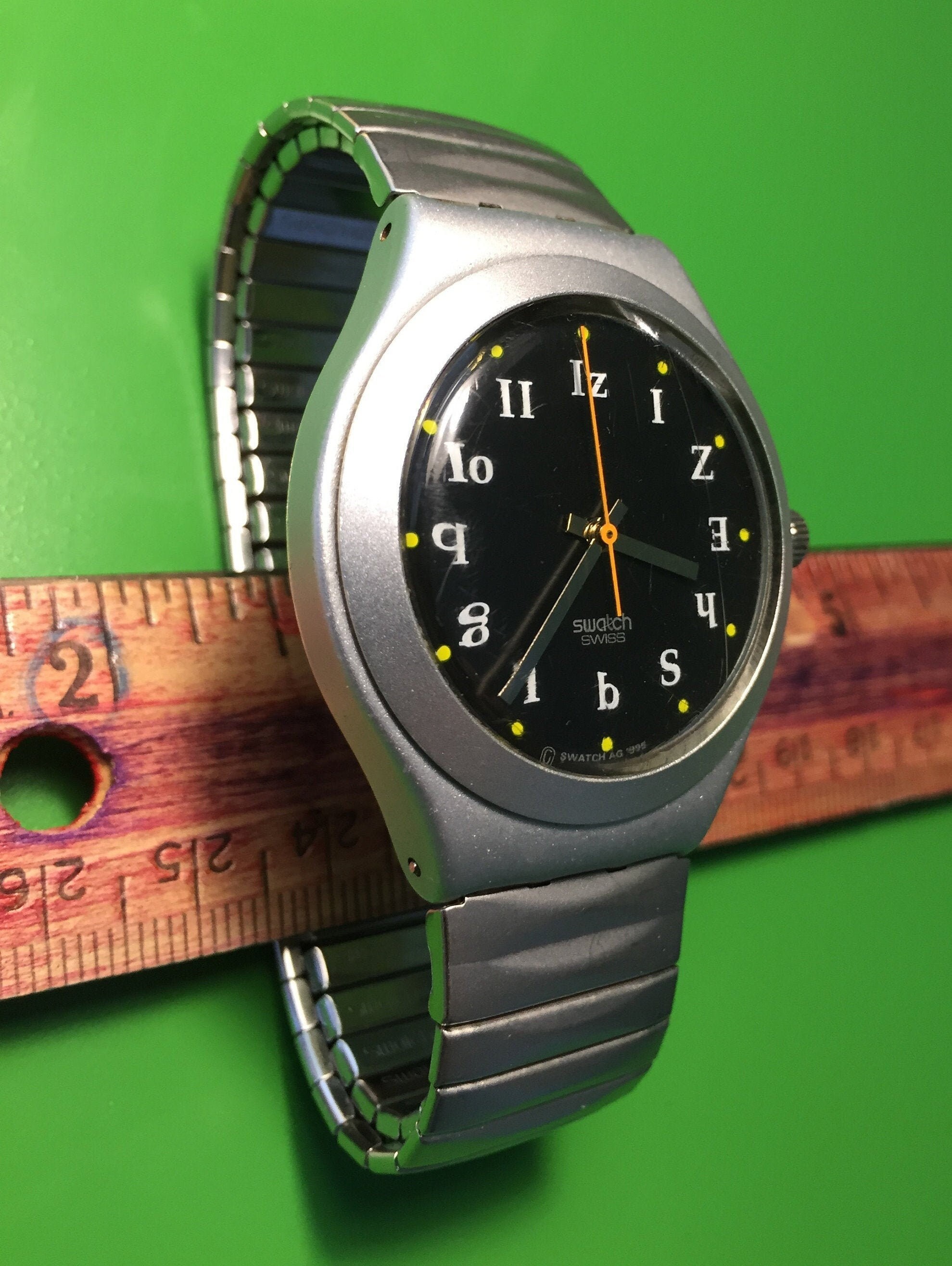 スウォッチ◆1995年 Swatch Irony「CRAZY ALPHABET」 Swatch Irony Aluminum 1995 Crazy Alphabet 