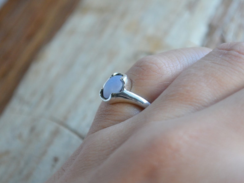 Bright Ellensburg Blue Ring in Sterling Silver, Size 6 1/2 Etsy