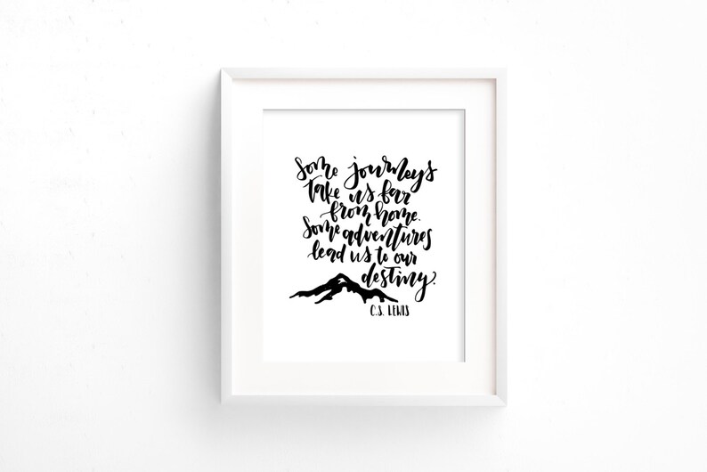 lewis quote some journeys take us far from home printable art narnia the lion c s the witch and the wardrobe nursery art prints art collectibles aloli ru