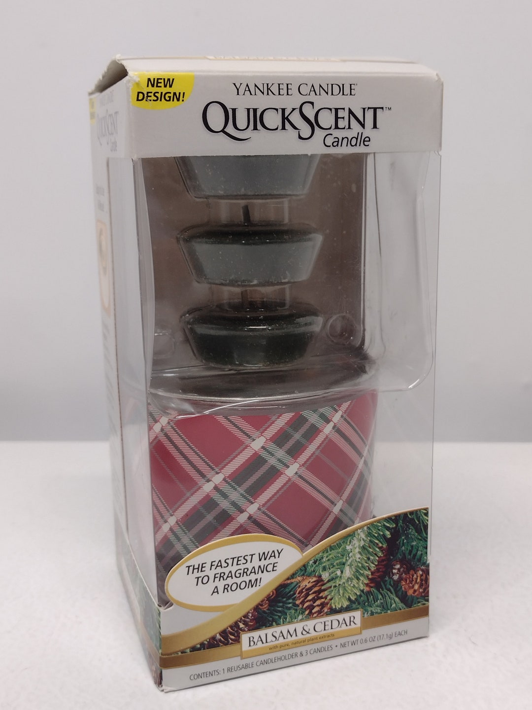 Yankee Candle Quick Scent Candle balsam & Cedar Etsy