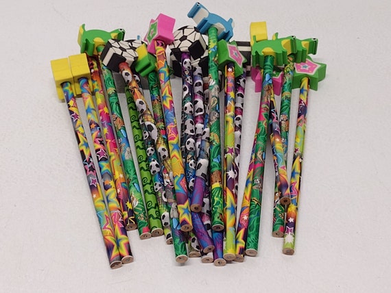 Novelty Kids Pencils & Erasers, Assorted Colors and Styles 22ct 
