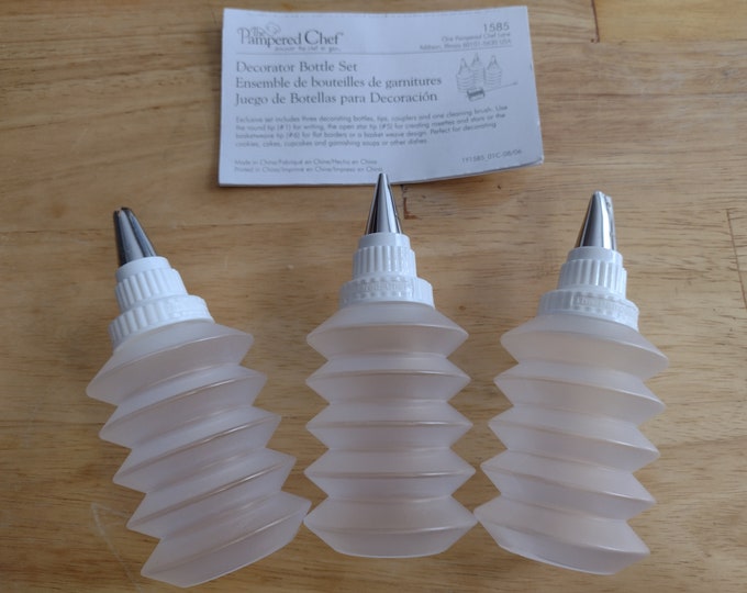 Pampered Chef Decorator Bottle Set Etsy